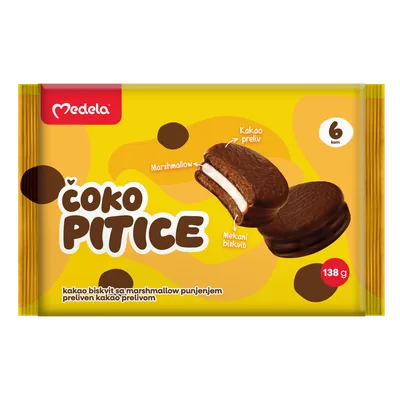 Medela Keks Coko Pitice Marshmallow Fil 138 g