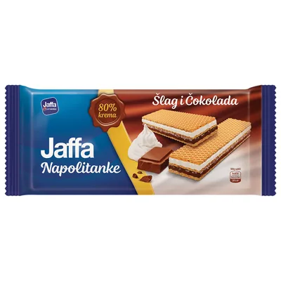 Jaffa Keks Napolitanka Šlag Čokolada 187 g