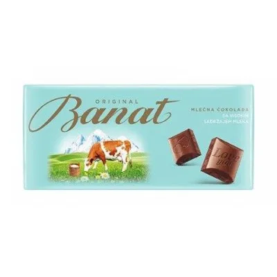 Čokolada Mlečna Orginal Banat 90 g