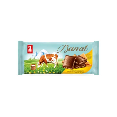 Čokolada Ml Drobljen Keks Banat 80 g