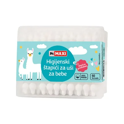Štapići za Usi Baby Maxi 60 kom