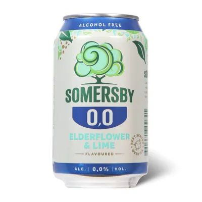 Carlsberg Bezalkoholno Piće Somersby Elderflower&lime 0% Limenka 330 ml