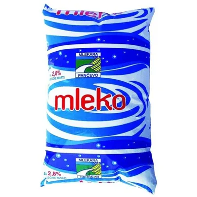 Mleko Pasterizovano 2.8% Mlekara Pančevo 1 L