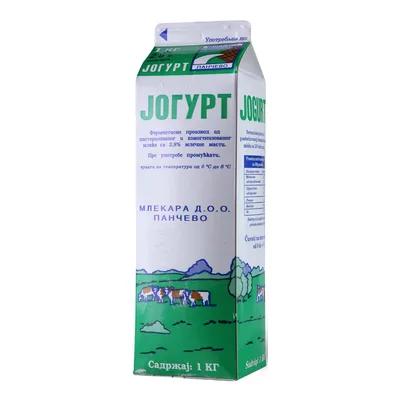 Jogurt 2.8% Elo Pak Pancevo Mlekara Pancevo 1 L