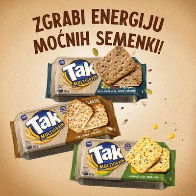 Jaffa Krekeri Tak Multigrain Corn 135 g