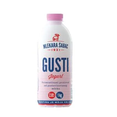 Jogurt Gusti 2.8%mm Mlekara Šabac 1 kg