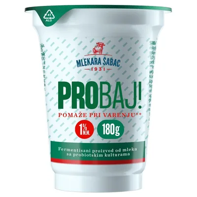 Jogurt Probaj! Probiotski 1%mm Casa Sabac