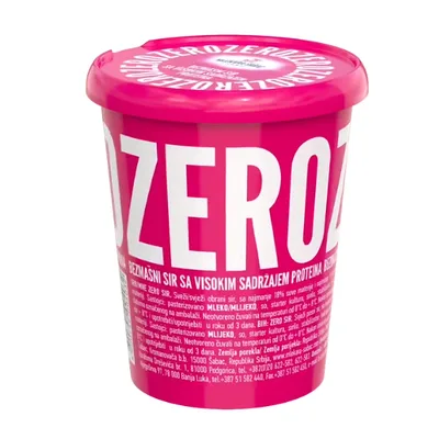 Svezi Sir 1%mm Zero Mlekara Sabac 400 g