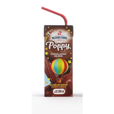 Mlecni Napitak Poppy Cokolada Mlekara Sabac 200 ml