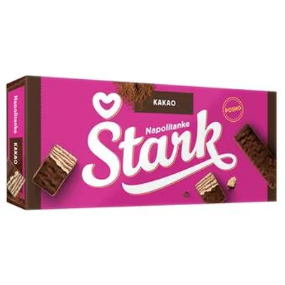 Štark Keks Napolitanke Prelivene 180 g