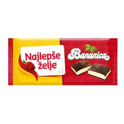 Štark Čokolada Najlepše Želje Dark Bananica 184 g