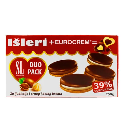 Biskvit Išleri Sa Eurokremom Duo Swisslion 250 g