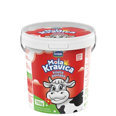 Moja Kravica Pavlaka Kisela 20% Imlek 700 ml