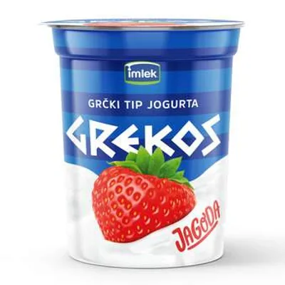 Imlek Jogurt Grekos Jagoda Mlekara Subotica 400 g