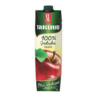 Voćni Sok Takovo Jabuka 100% 1 L