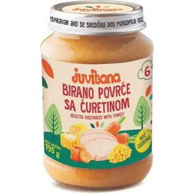 Deč.Kašica Od Biranog Povrća Sa Ćuretinom Juvitana 190 g