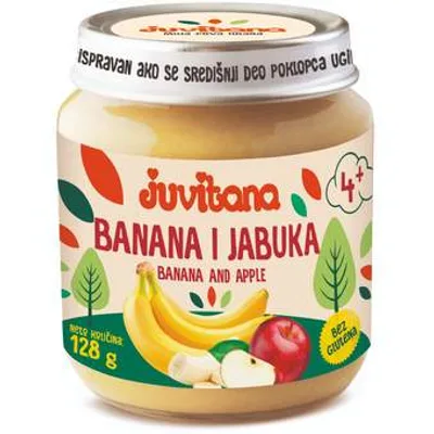 Kašica Banana Jabuka Juvitana 128 g