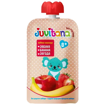 Voćna Kašica Jabuka Banana I Jagoda Pouch Juvitana Swisslio 100 g