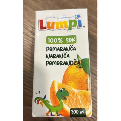 Sok Pomorandža 100% Lumpi 200 ml