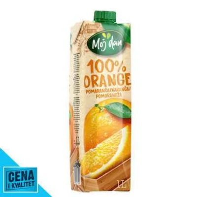 Sok Pomorandža 100% Moj Dan 1 L