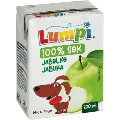 Sok Jabuka 100% Lumpi 200 ml