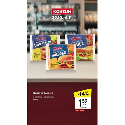 Sir Toplj U Listićima Deliso 120 g
