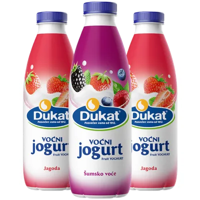 Dukat Jogurt Voć Jabuka Kruška 330 g