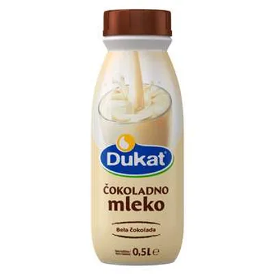 Somboled Mleko Cokoladno Bela Cokolada Dukat 500 ml
