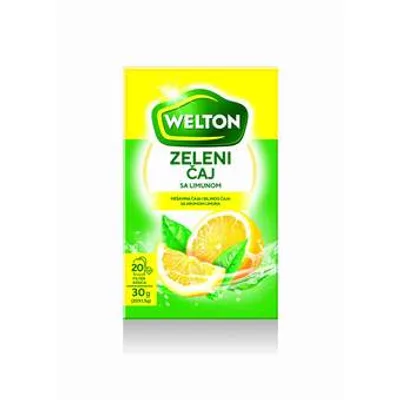 Čaj Zeleni Sa Aromom Limuna Wel 30 g