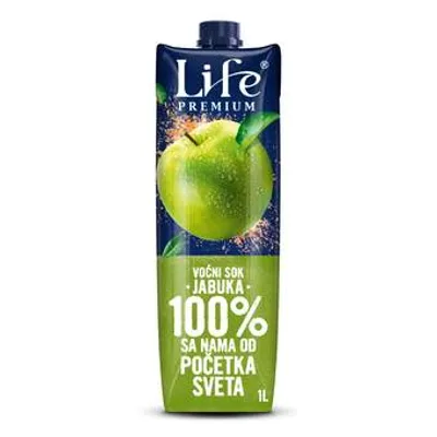 Nectar Sok Life Jabuka 100% 1 L