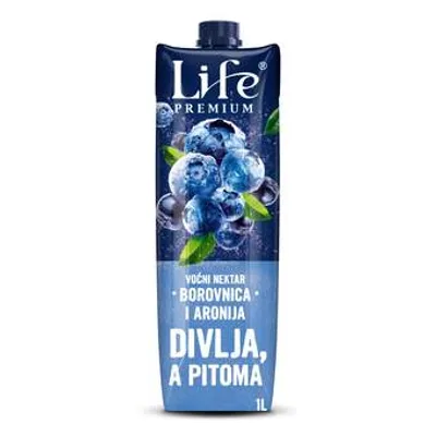 Nectar Sok Life Borovnica 1 L
