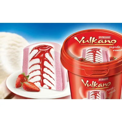 Sladoled Vulkano Čok Vanila 500 ml