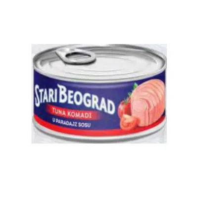 Tunjevina Komadi Stari U Paradajz Sosu 160 g