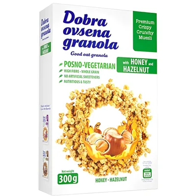 Granola Dobra Ovsena Med&le 350 g