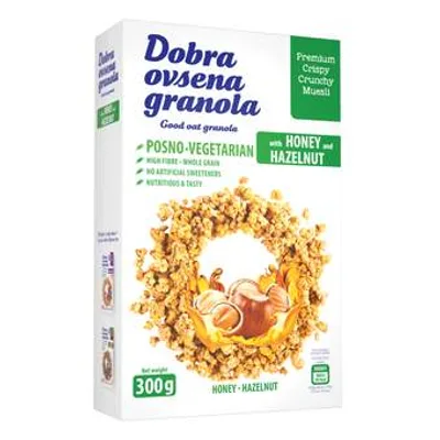 Musli Med I Lešnik Dobra Ovsena Granola 300 g