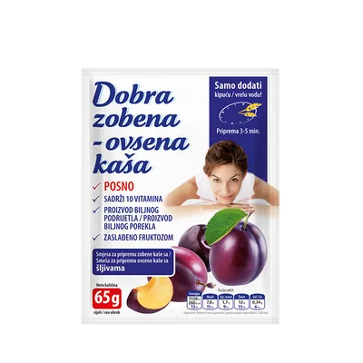 Kaša Ovsena Sa Šljiva Cimet Dobra 60 g