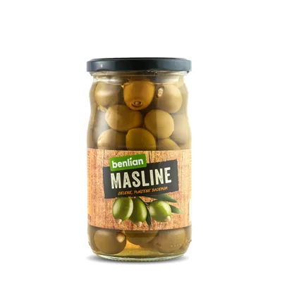 Masline Zelene Sa Bademom Bf 700 g