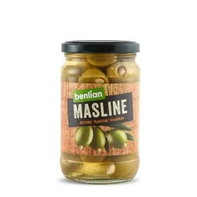 Masline Zelene Sa Bademom Benlian Food 360 g