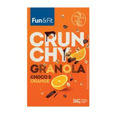 Granola Crunchy Choco Narandža Fun&fit 250 g
