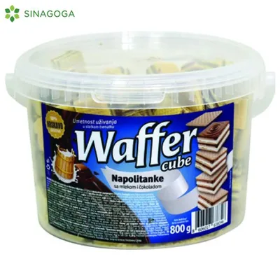 Vafl Mleko Čoko Kocka Waffer 800 g