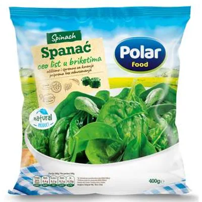 Polar Food Spanac List U Briketu 400 g