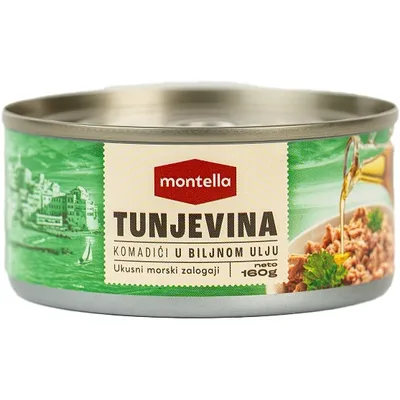 Montella Tunjevina Komadi U Maslinovom Ulju 160 g