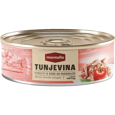Montella Tunjevina Komadi U Suncokretovo Ulju 160 g