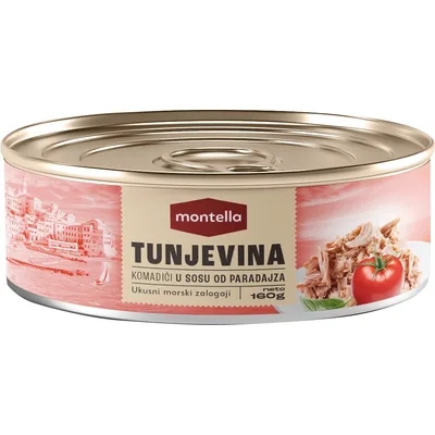 Montella Tunjevina Komadici U Paradajz Sosu 160 g