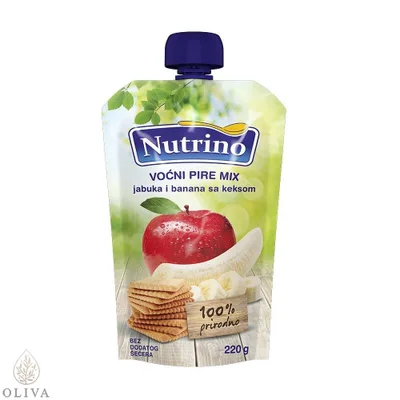 Bebi Voćni Pire Mix Nutr. Jab,ban,keks 220 g