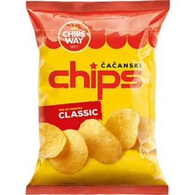 Chips Way Čips Čačanski Classic Chipsy Way 230 g