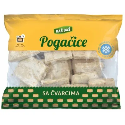 Smrznute Pogačice Sa Čvarcima Baš 900 g