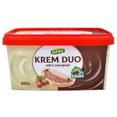 Krem Kakao-Mlečni 3% Lešnika Baš 450 g