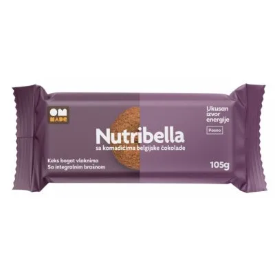 Keks Integralni Belgijska Čokolada Nutribella 105 g