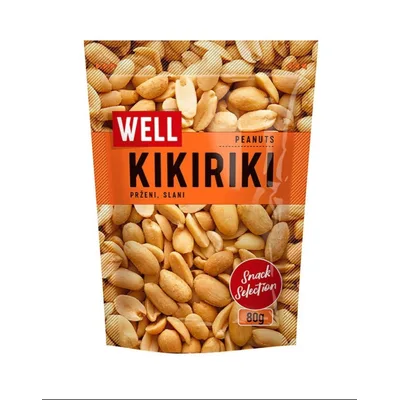 Kikiriki Bez Opne Prženi Slani Well 80 g